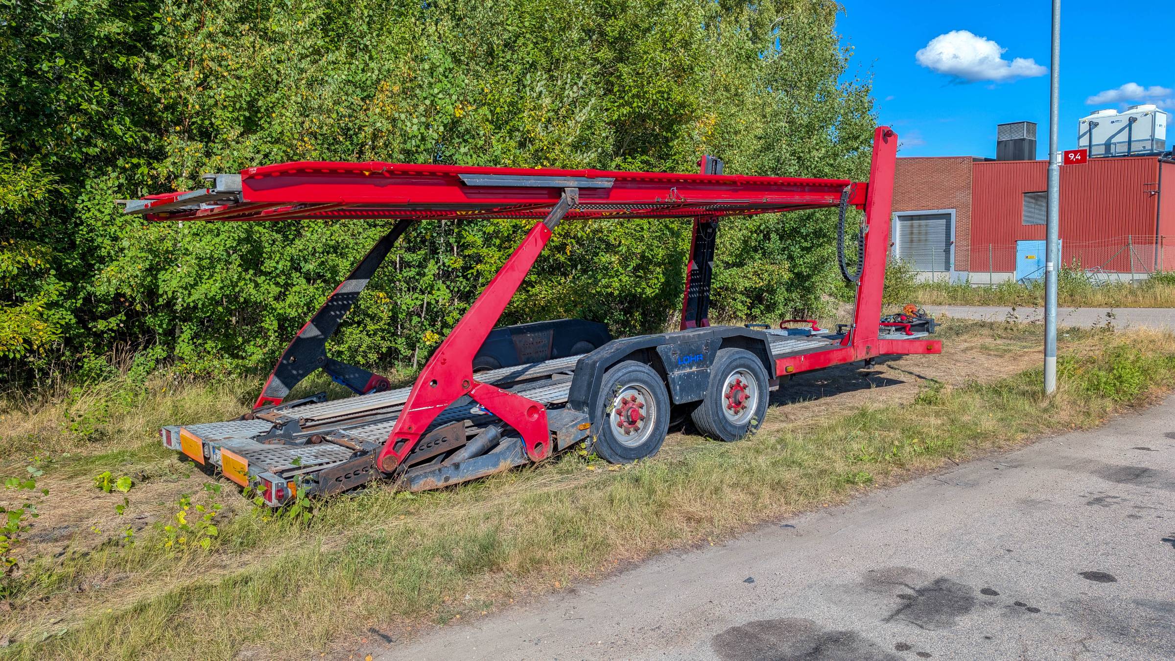 Lohr-autonkuljetusperävaunu, sähköhydrauliikka